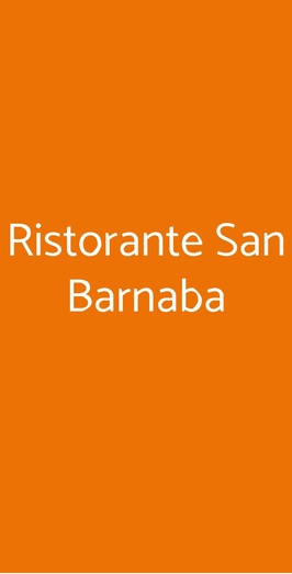 Ristorante San Barnaba, Parma