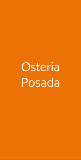 Osteria Posada, Parma