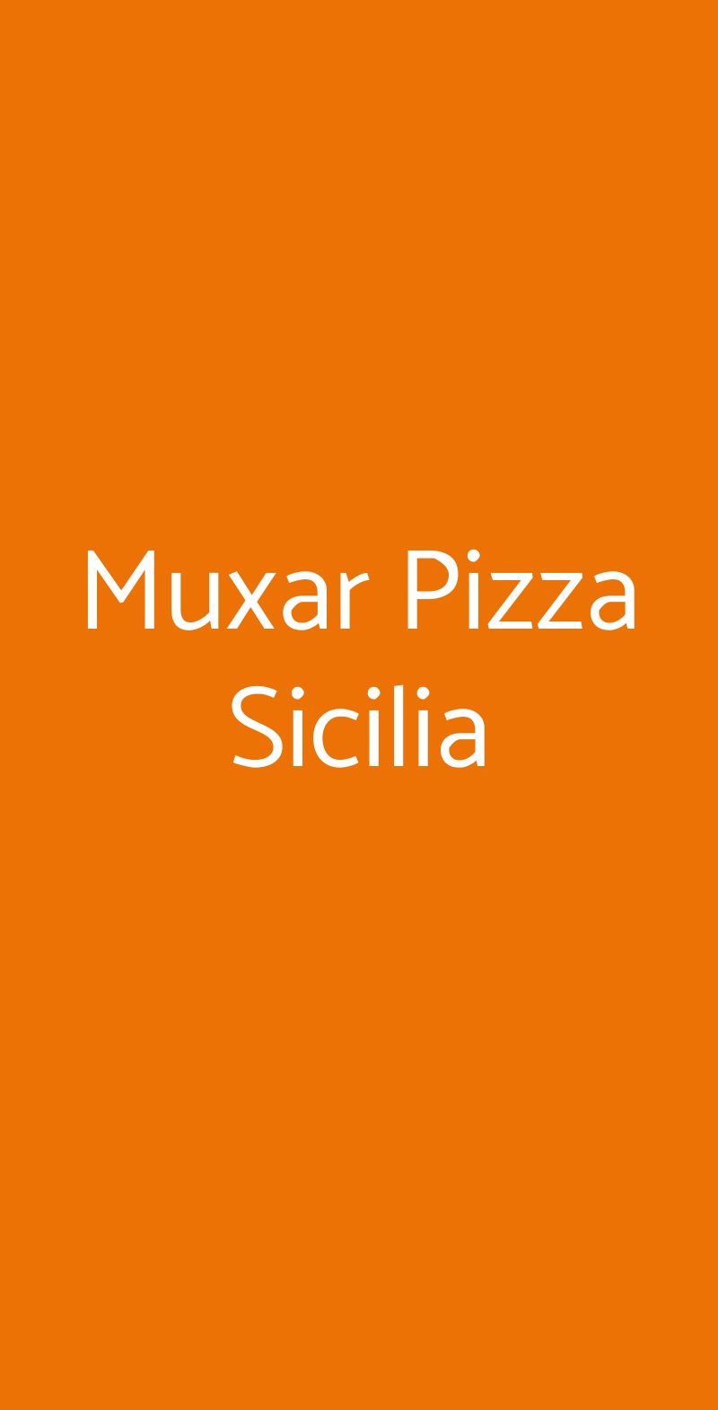 Muxar Pizza Sicilia Parma menù 1 pagina