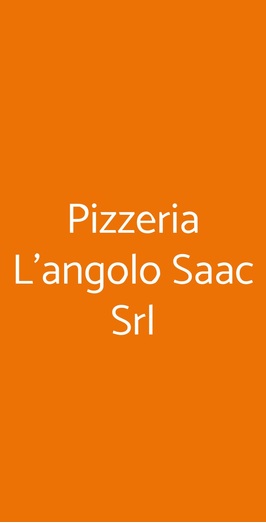 Pizzeria L'angolo Saac Srl, Langhirano
