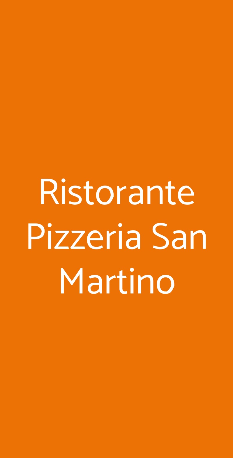 Ristorante Pizzeria San Martino Ramiola menù 1 pagina