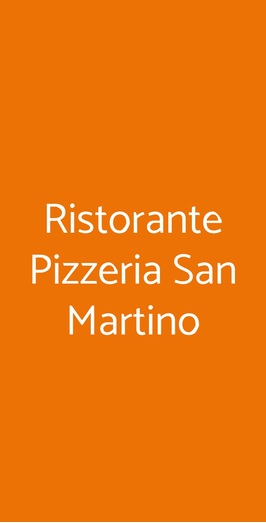 Ristorante Pizzeria San Martino, Ramiola