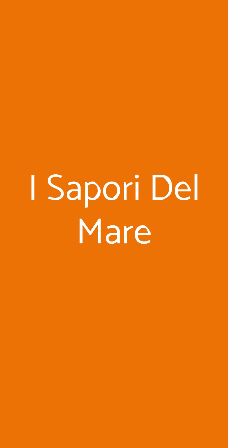I Sapori Del Mare Lecce menù 1 pagina