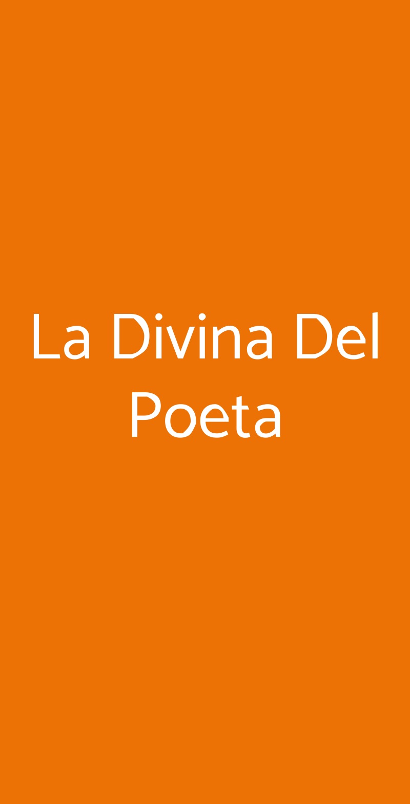 La Divina Del Poeta Parma menù 1 pagina