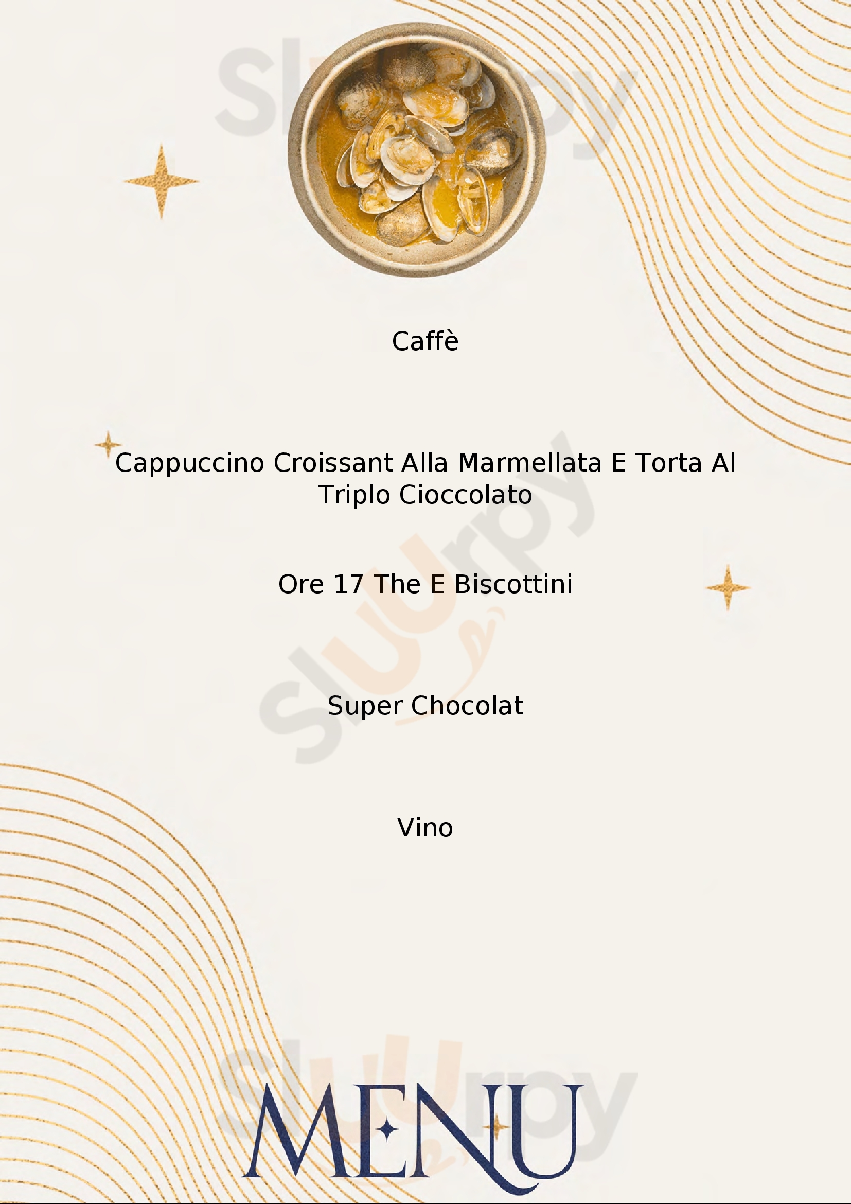 Vision's cafe Parma menù 1 pagina