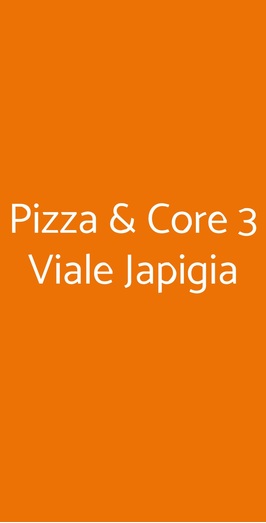 Pizza & Core 3 Viale Japigia, Lecce