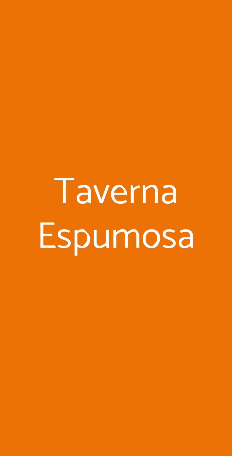 Taverna Espumosa Parma menù 1 pagina