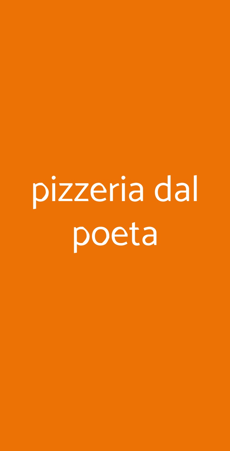 pizzeria dal poeta Parma menù 1 pagina