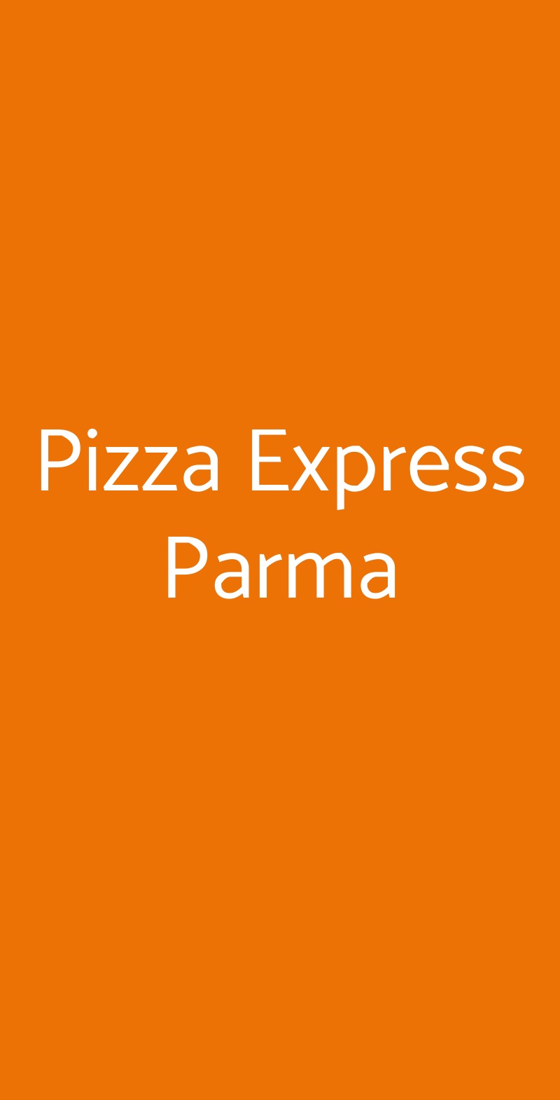 Pizza Express Parma Parma menù 1 pagina