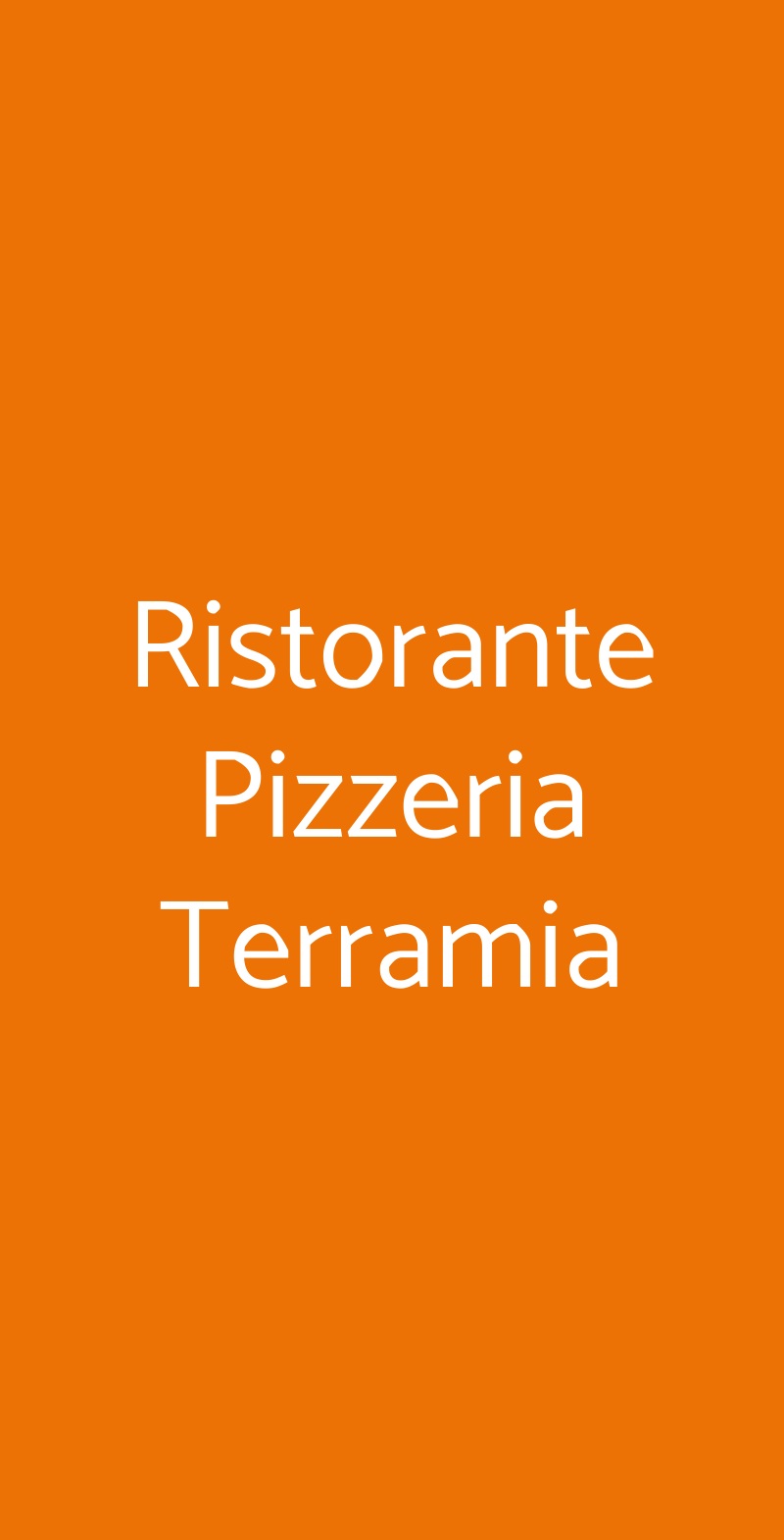 Ristorante Pizzeria Terramia Torchiara menù 1 pagina