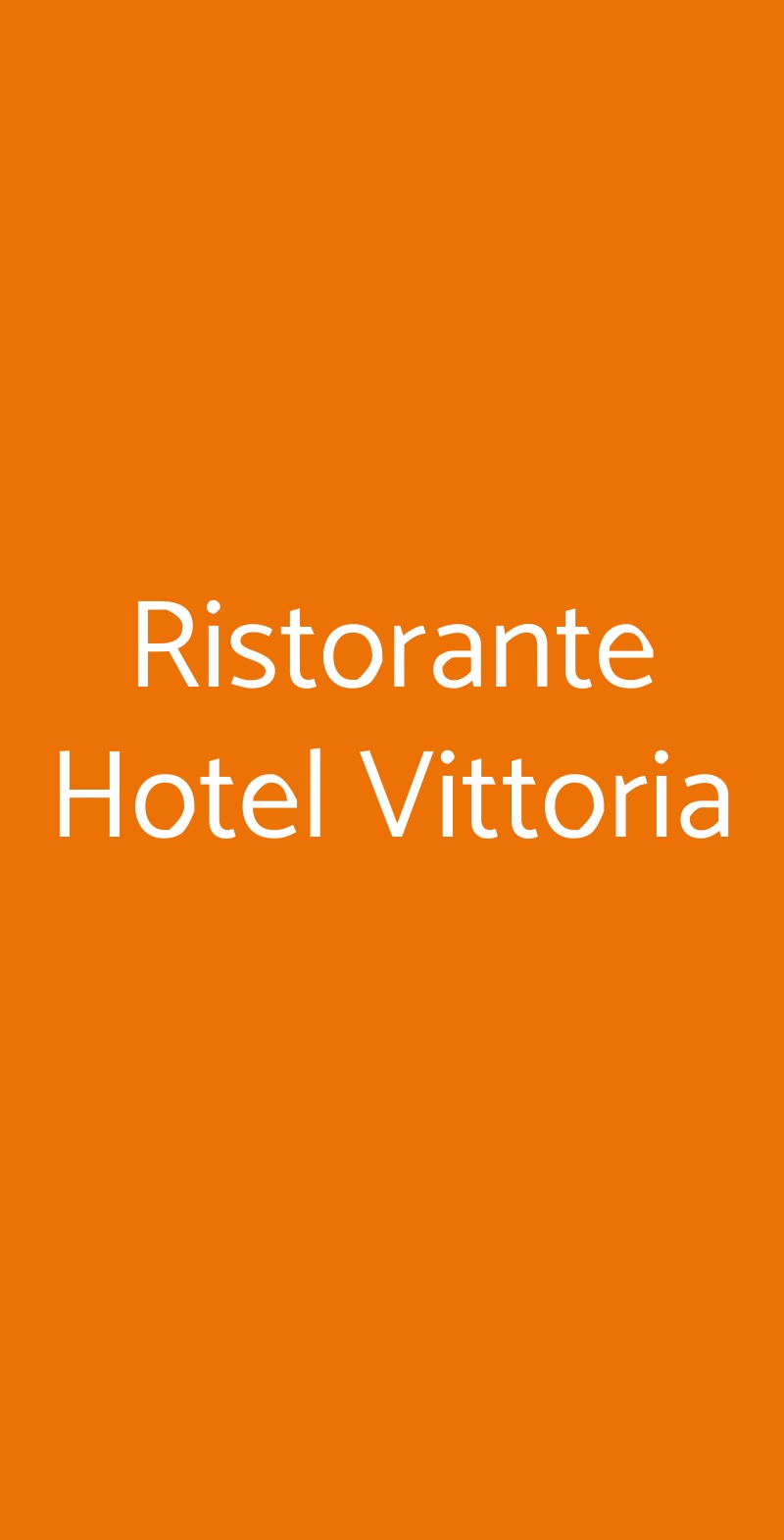 Ristorante Hotel Vittoria San Giovanni Rotondo menù 1 pagina