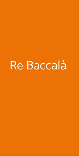 Re Baccalà , Baronissi