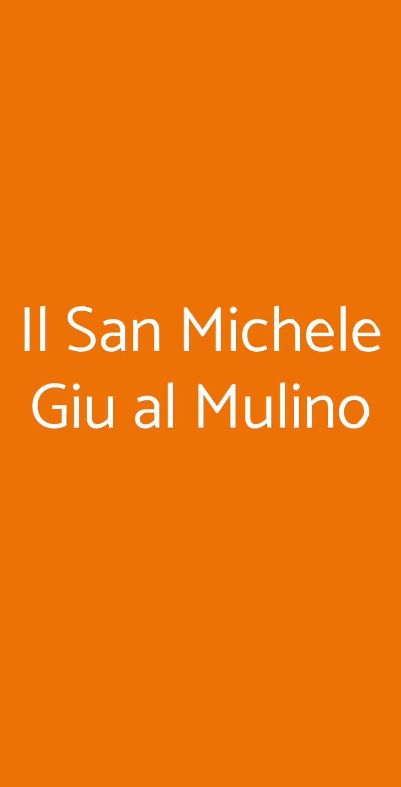 Il San Michele Giu al Mulino Pontecagnano Faiano menù 1 pagina