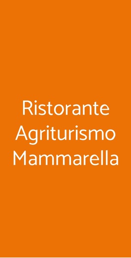 Ristorante Agriturismo Mammarella, Altavilla Silentina