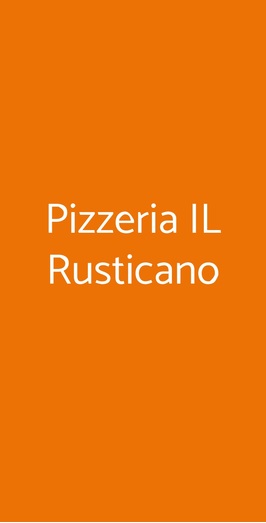 Pizzeria Il Rusticano, Siano