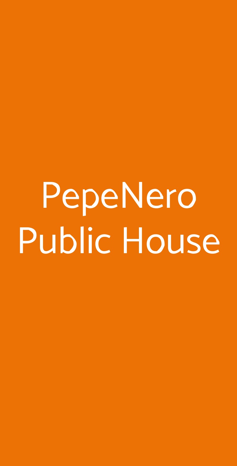 PepeNero Public House Peschici menù 1 pagina