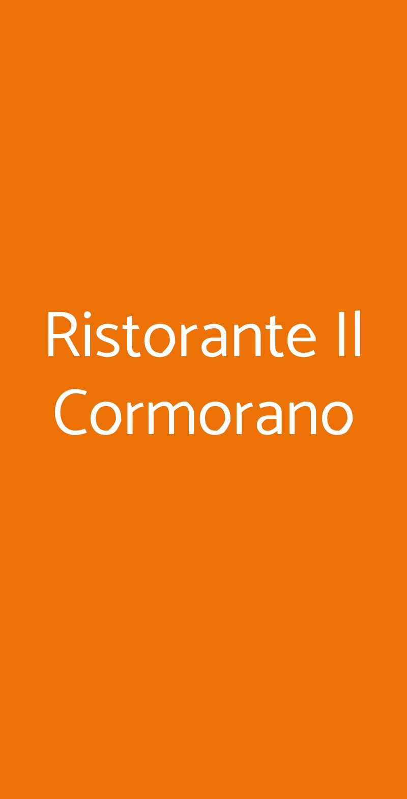 Ristorante Il Cormorano Agropoli menù 1 pagina