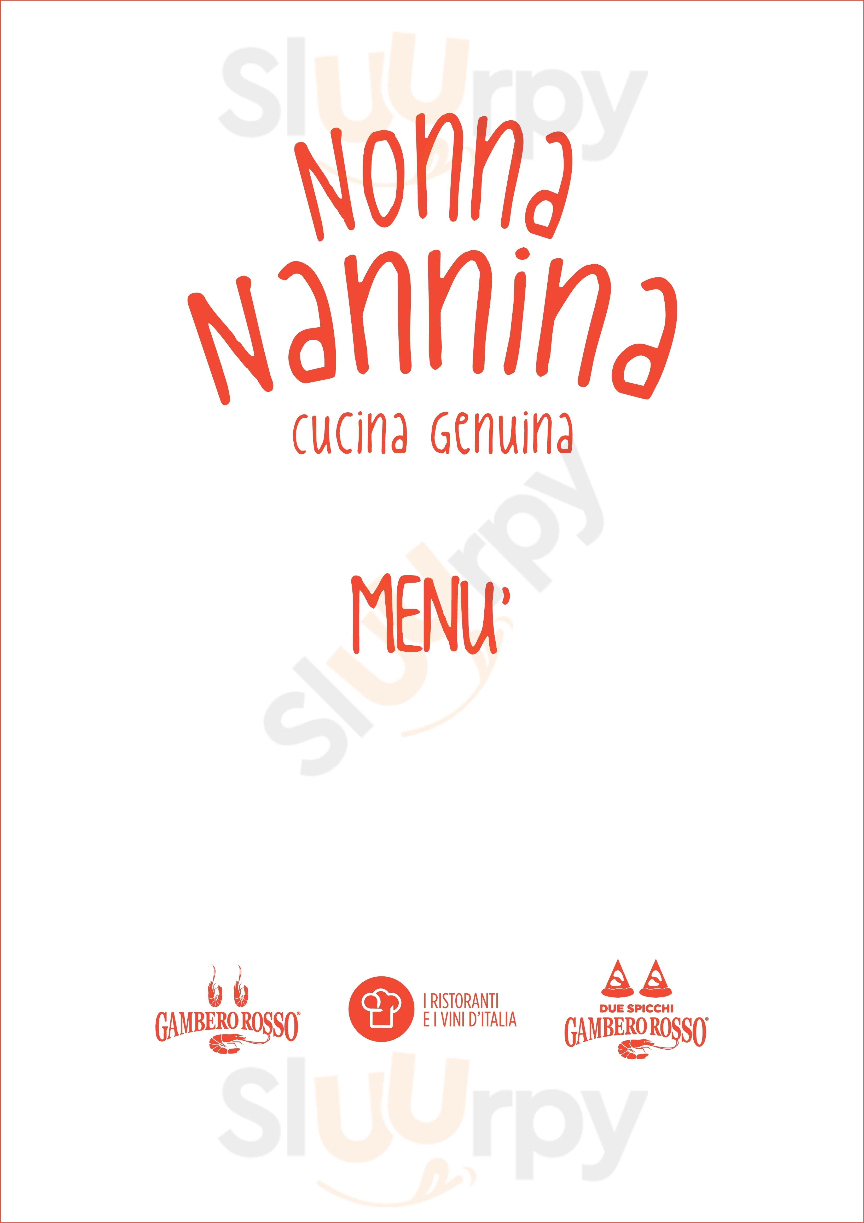 Nonna Nannina - Pizzeria Contadina Cava De' Tirreni menù 1 pagina