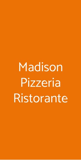 Madison Pizzeria Ristorante, Nocera Inferiore