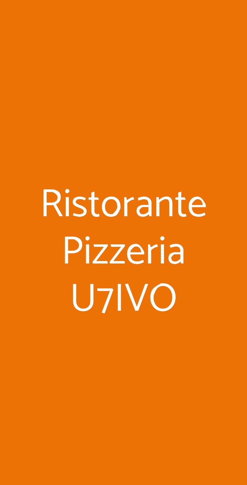 Ristorante Pizzeria U7IVO Torre Orsaia menù 1 pagina