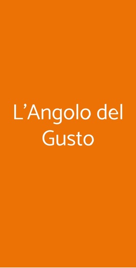 L'angolo Del Gusto