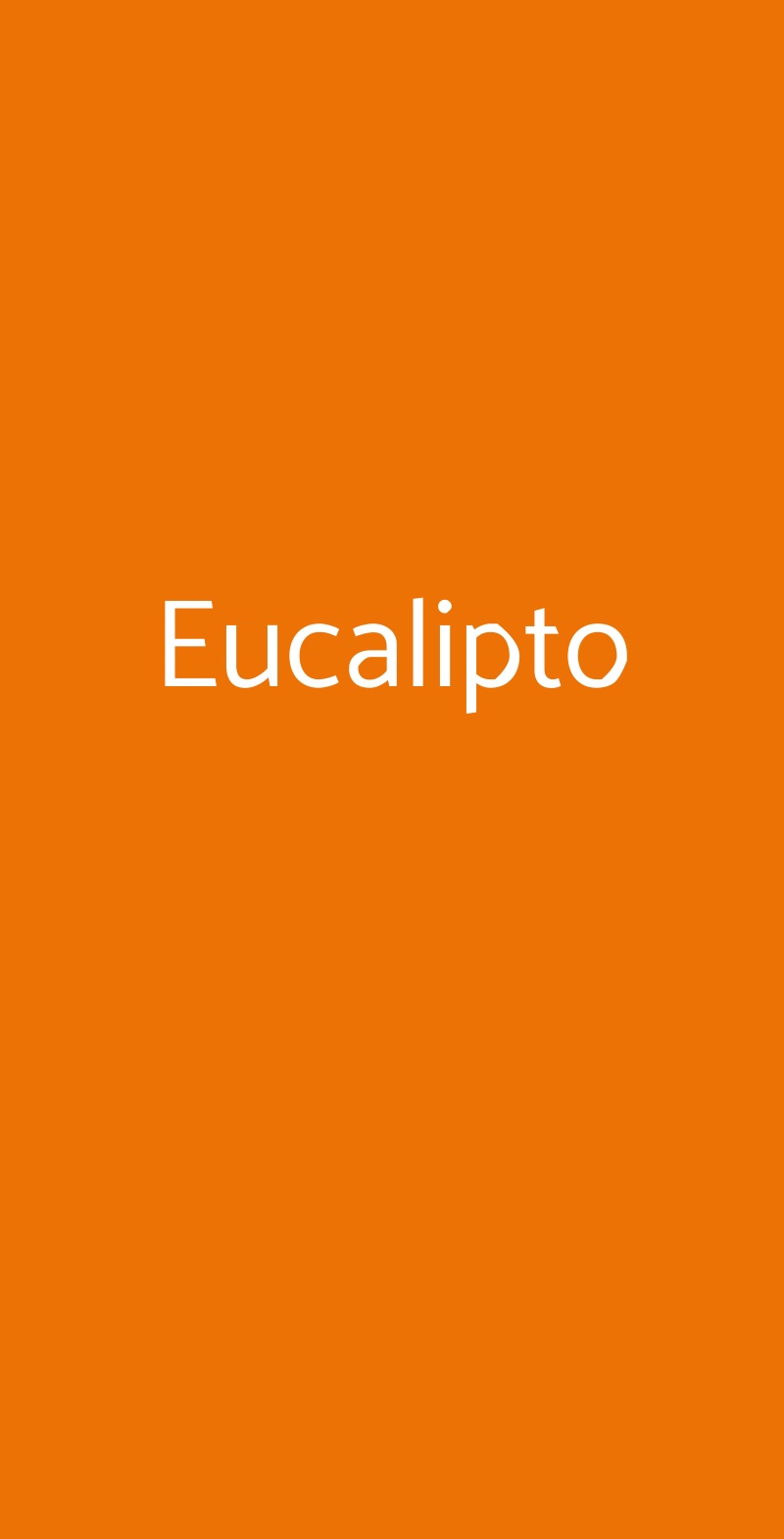 Azienda Agrituristica Eucalipto Perdifumo menù 1 pagina