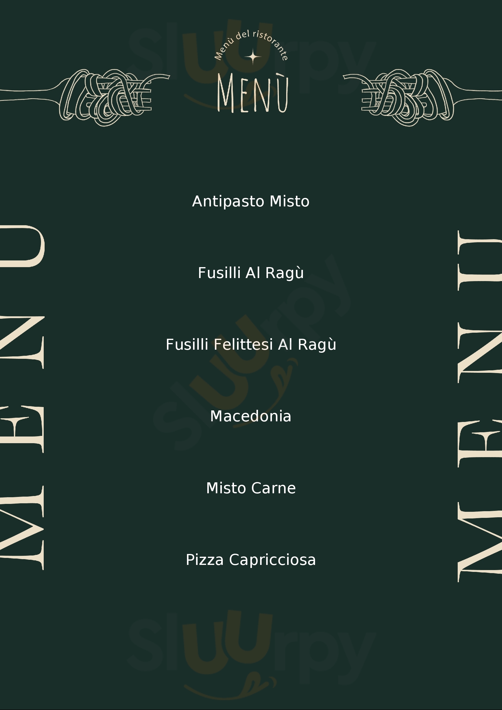 Il Rustico Agriturismo Ristorante - Pizzeria Felitto menù 1 pagina