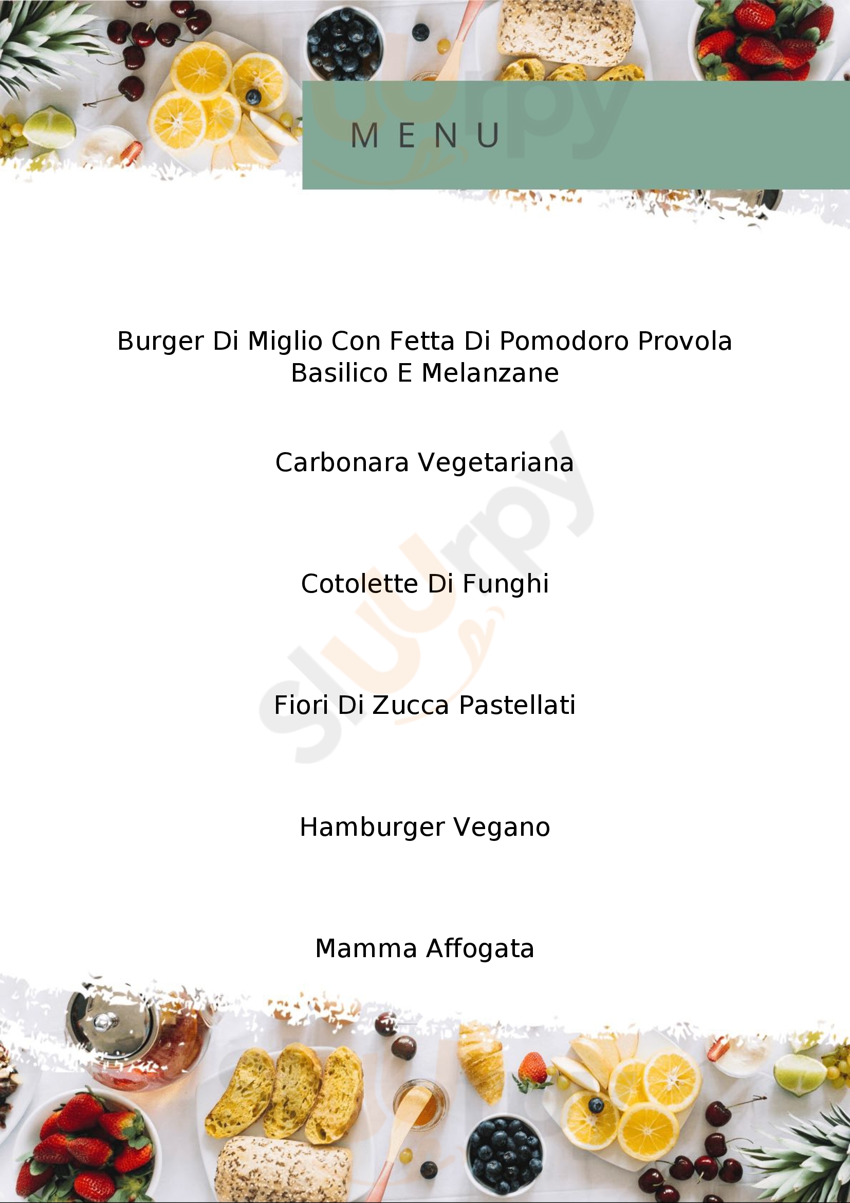 Terra Ristorante Vegetariano Caserta menù 1 pagina