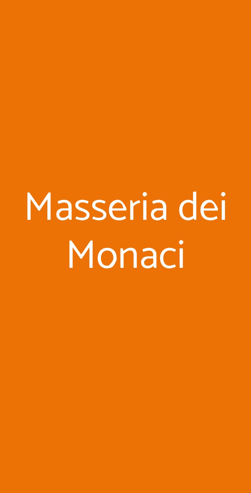 Masseria dei Monaci San Potito Sannitico menù 1 pagina