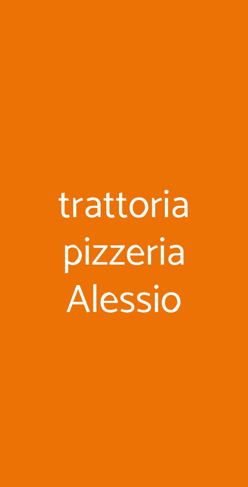 trattoria pizzeria Alessio Vitulazio menù 1 pagina