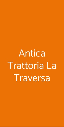Antica Trattoria La Traversa, Caltanissetta